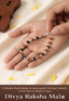 Divya Raksha Rudraksha & Karungali Mala (Silver Capped)