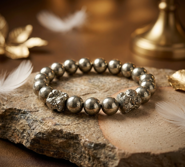 Money Magnet Pyrite Braclet Hover Image