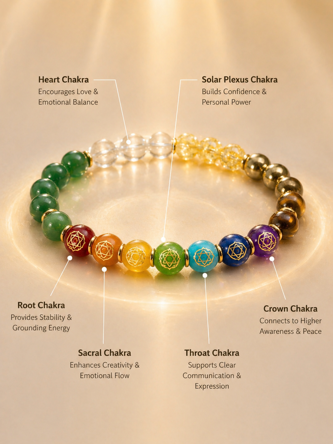 7 Chakra Unisex Bracelet