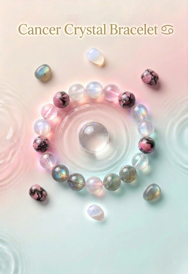 Cancer Crystal Bracelet Hover Image