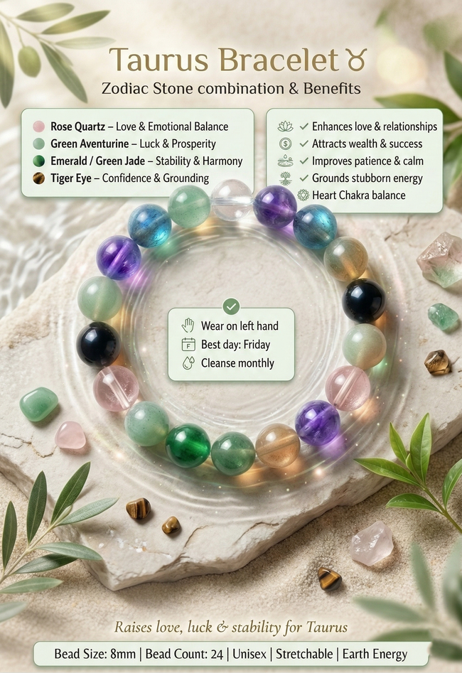 Taurus Crystal Bracelet Main Image