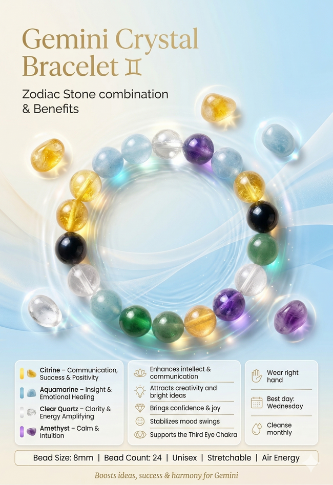 Gemini Crystal Bracelet Main Image