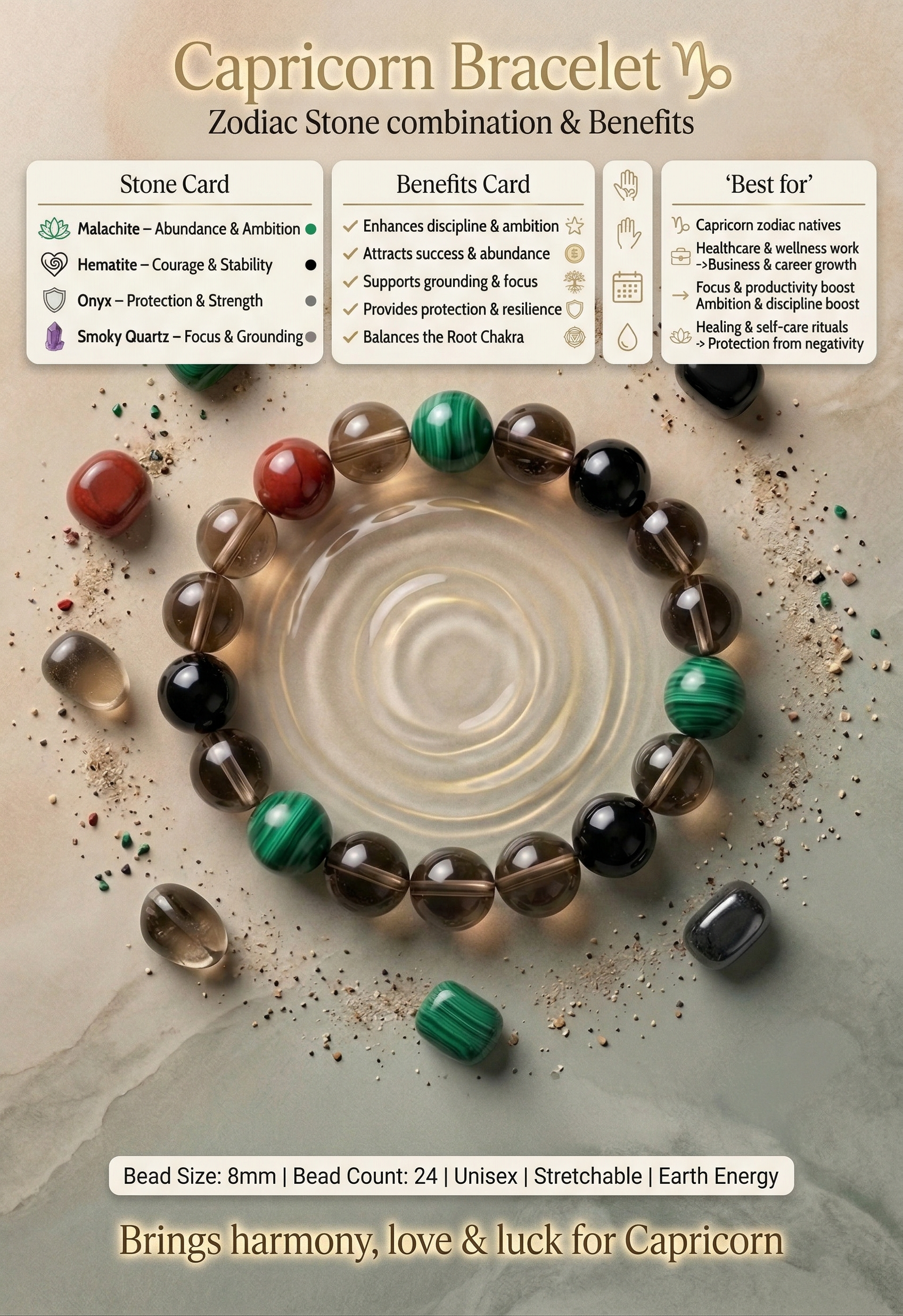 Capricorn Crystal Bracelet